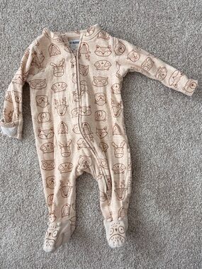 Old Navy Cream Footed One-Piece